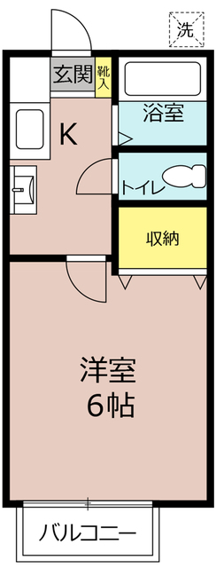 勝浦市勝浦のアパートの間取り