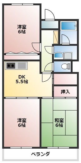 カーサ・DHの間取り