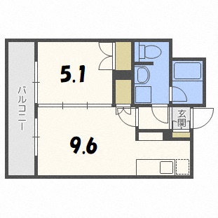 ラフィネタワー札幌南３条の間取り