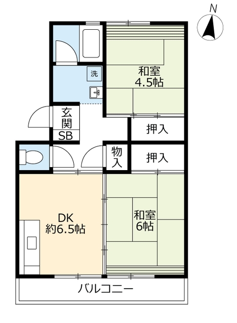 ＵＲ四箇田の間取り