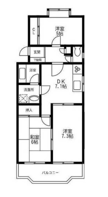 クレセール湘南の間取り