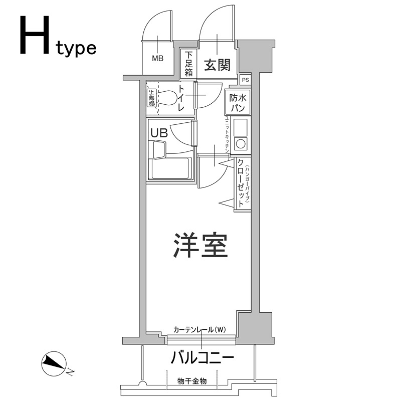 エスリード三宮フラワーロードの間取り