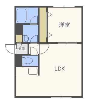 コムズ白石Ｉの間取り