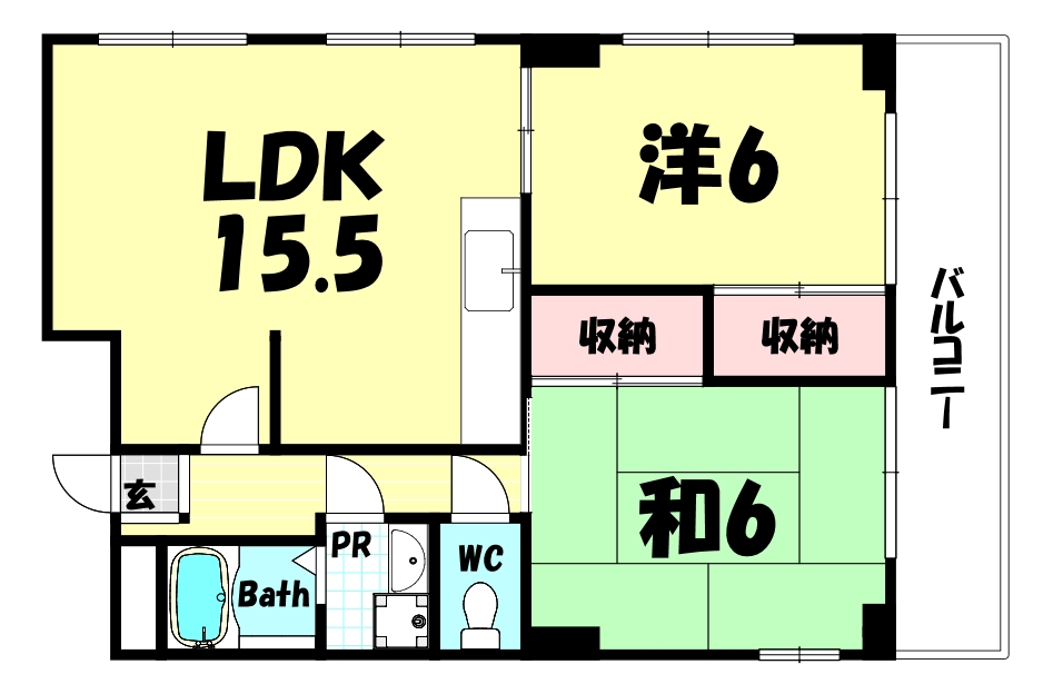 リッチウォーク大倉山の間取り