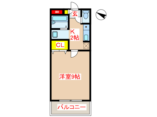 霧島市隼人町見次のアパートの間取り