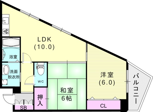 シェラ三川口の間取り