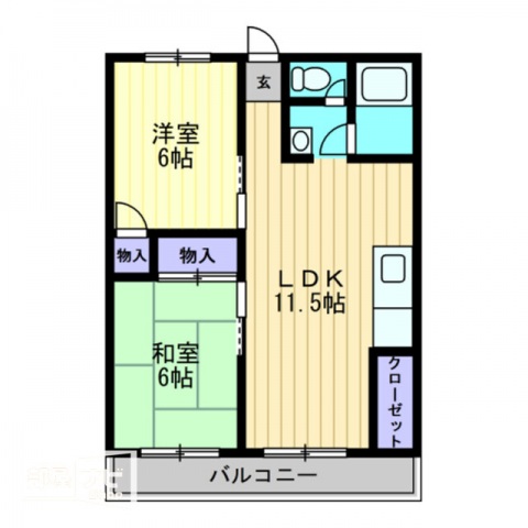 【Ｒａｐｐｏｒｔ　ｕｎの間取り】