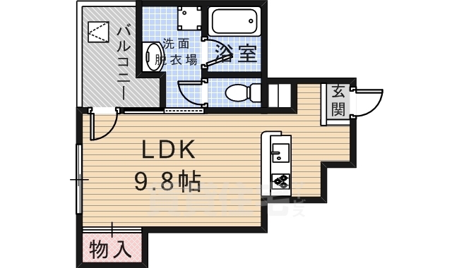 茨木市宮元町のマンションの間取り