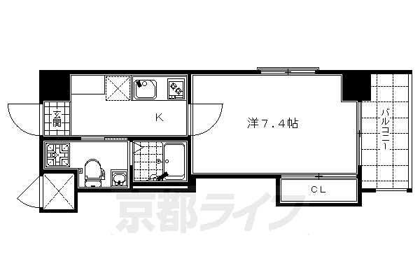 ＨＦ四条河原町レジデンスの間取り