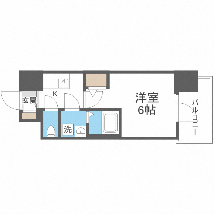 エスリード弁天町グランツの間取り