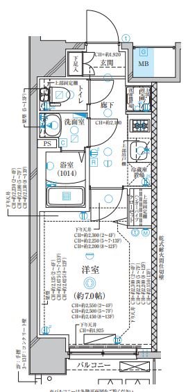 ディアレイシャス名古屋太閤通III1の間取り