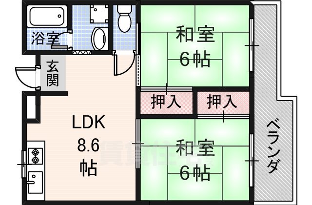 レジデンス吉川の間取り