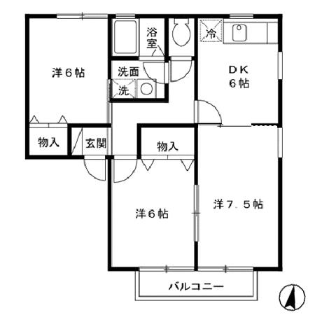 アビイロード　Iの間取り