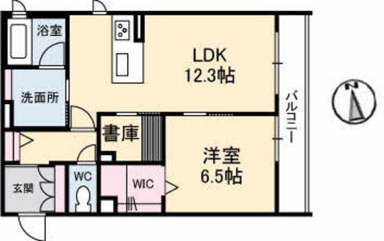 広島市安佐南区東野のアパートの間取り