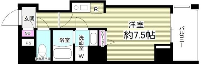 【GLANZ門前仲町の間取り】