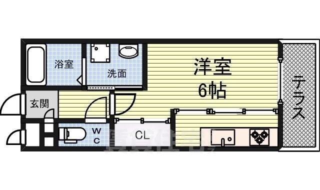 堺市西区鳳南町のマンションの間取り