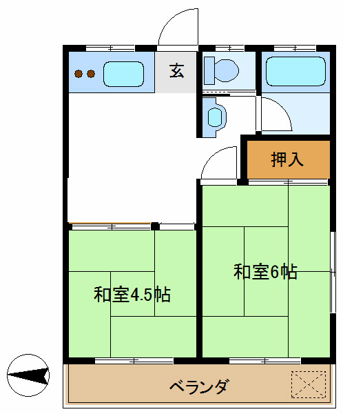 ハイツ寿101の間取り