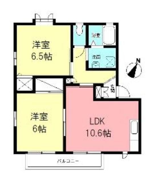 【相模原市南区新磯野のアパートの間取り】