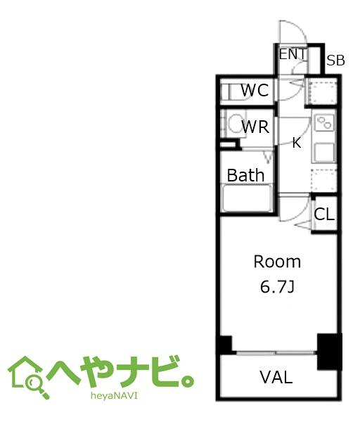 名古屋市中区伊勢山のマンションの間取り