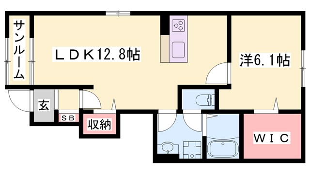 パインヌーボー西脇IIの間取り