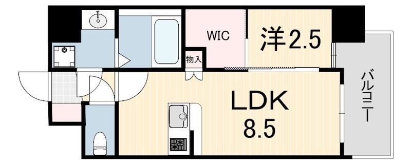 プレリスNEO神戸湊川公園ヴェルトの間取り写真