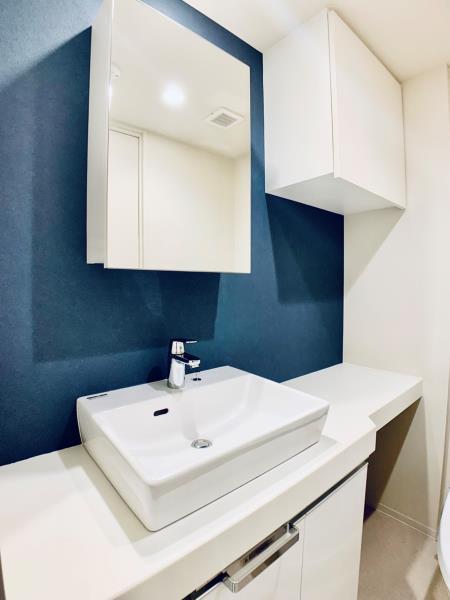 洗面設備　広い洗面スペース