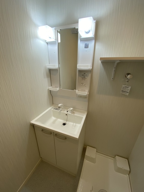 洗面設備　忙しい朝に嬉しい設備。