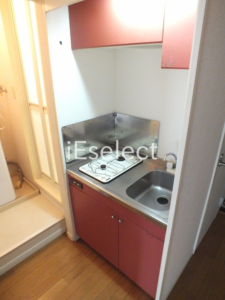 キッチン　2口ガスのシステムキッチン