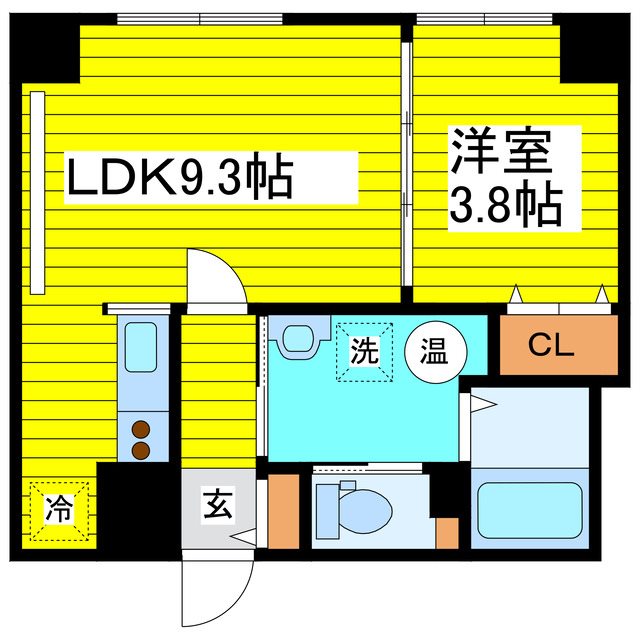 地下鉄東豊線 東区役所前駅 徒歩4分 10階建 築20年の間取り写真