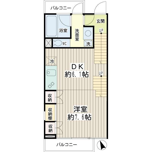 FLEG自由が丘EL 部屋番号:00203の間取り写真