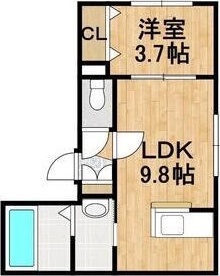 ＪＲ千歳線 千歳駅 徒歩12分 4階建 築8年の間取り写真