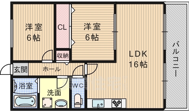 エアーズロックの間取り写真
