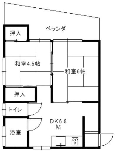 神戸市垂水区王居殿のマンションの間取り