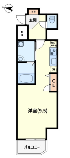 ベルエ難波西の間取り