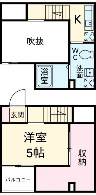 愛知県名古屋市港区川西通３（アパート）の賃貸物件の間取り