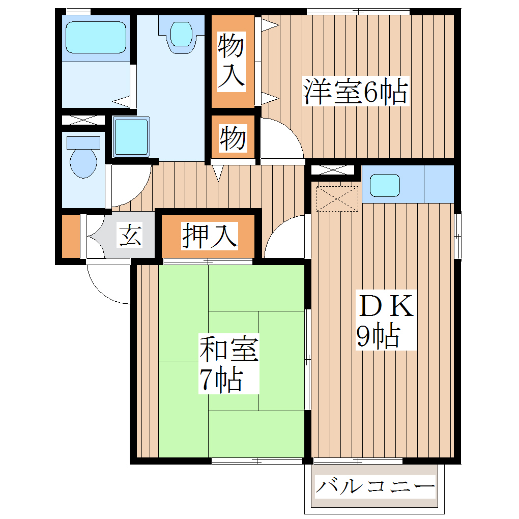 パーシヴ遠見塚の間取り