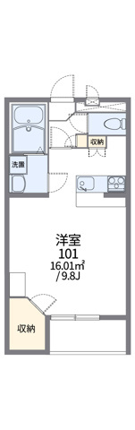 レオパレスクレストウィルの間取り