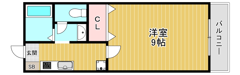 大阪府東大阪市御厨中２（アパート）の賃貸物件の間取り