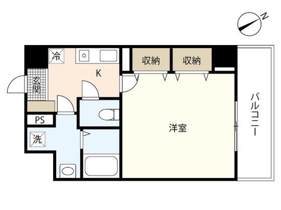 広島県広島市西区観音本町２（マンション）の賃貸物件の間取り