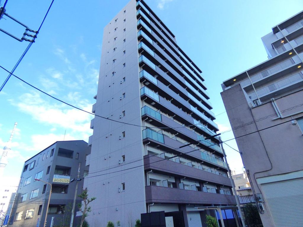 墨田区錦糸のマンションの建物外観