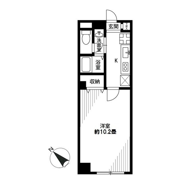 アンプルール　フェール　鷺沼の間取り