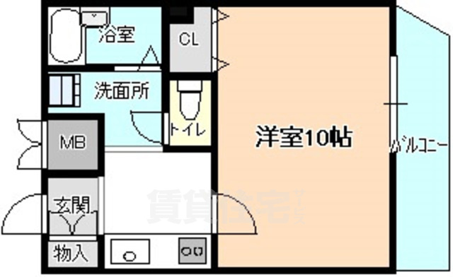 名古屋市西区上橋町のマンションの間取り