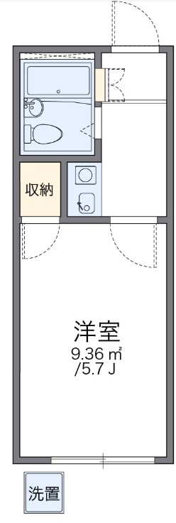 さいたま市大宮区三橋のアパートの間取り