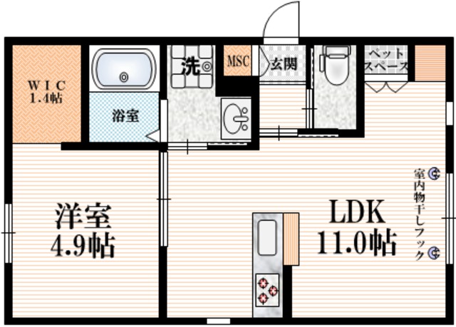 練馬区東大泉のマンションの間取り