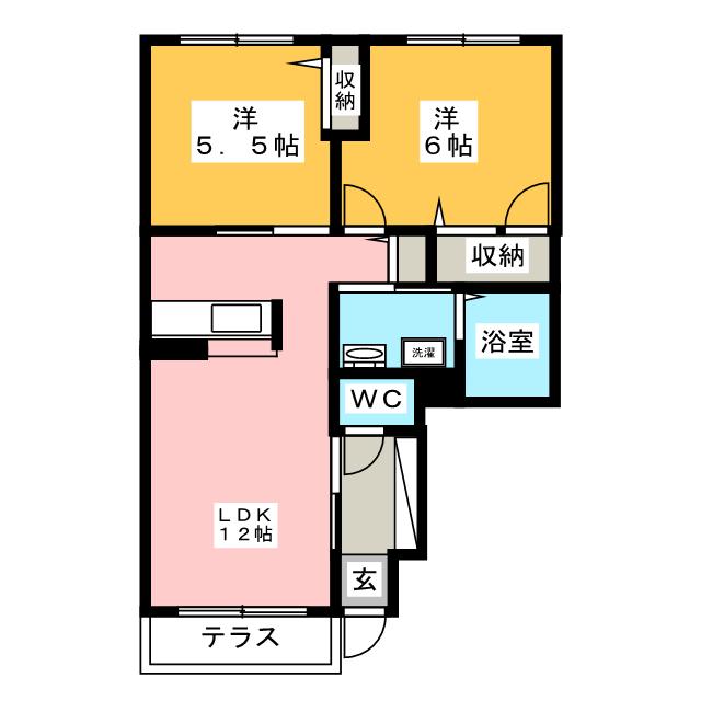 アンベリール大磯の間取り