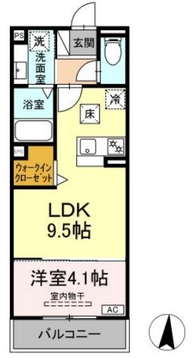 浜松市中央区佐藤のアパートの間取り