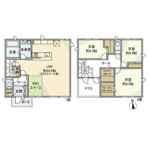 清洲戸建の間取り