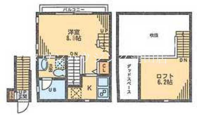 大田区千鳥のマンションの間取り