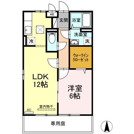 リビングタウン田代外町　D棟の間取り