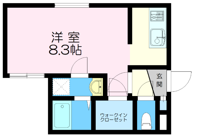 札幌市白石区栄通のマンションの間取り